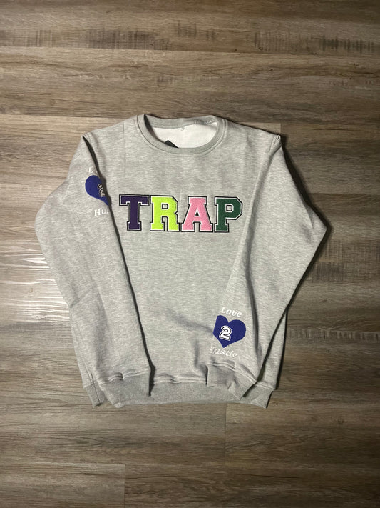 MISFITZ GREY TRAP CREWNECK SWEATER