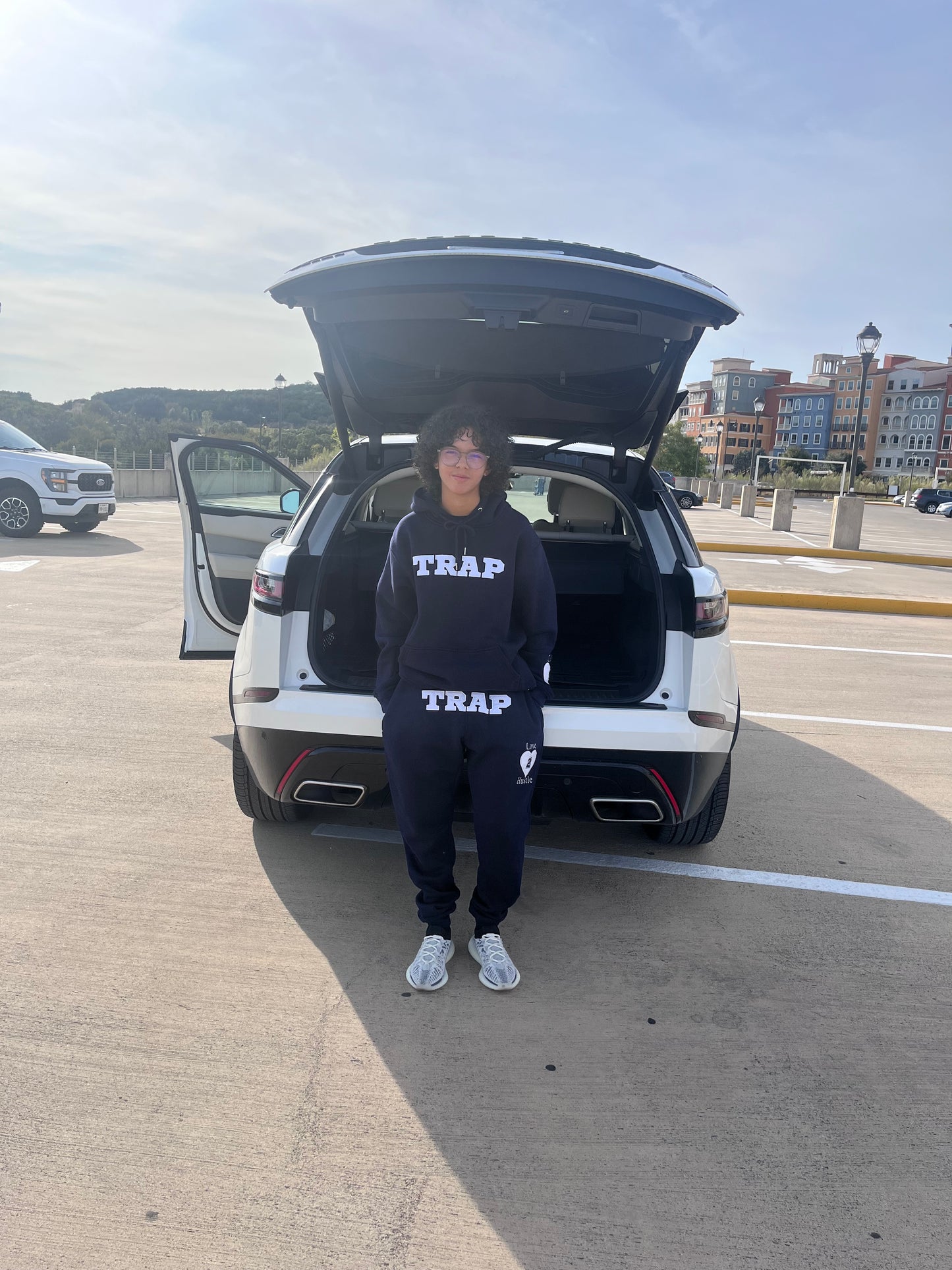 TRAP NAVY BLUE HOODIE