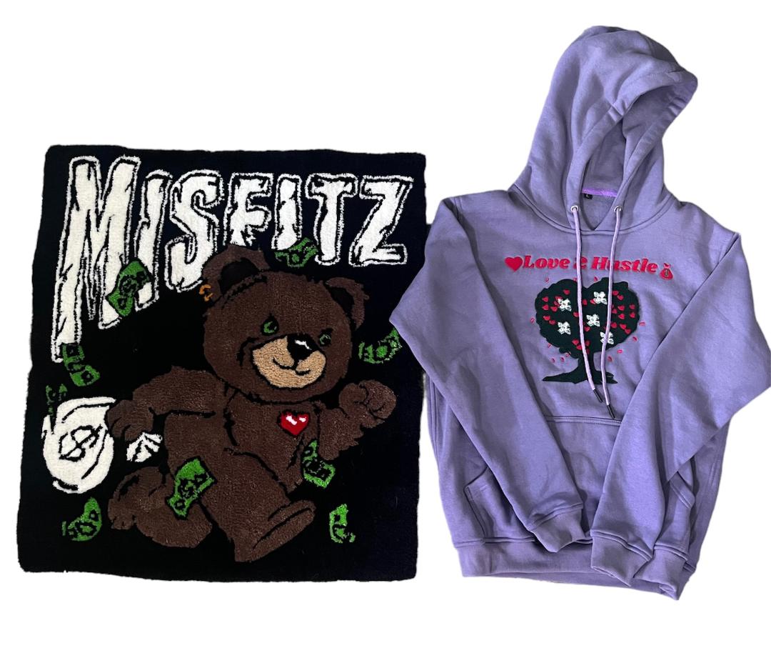 LOVE2HUSTLE "LIGHT PURPLE" HOODIE