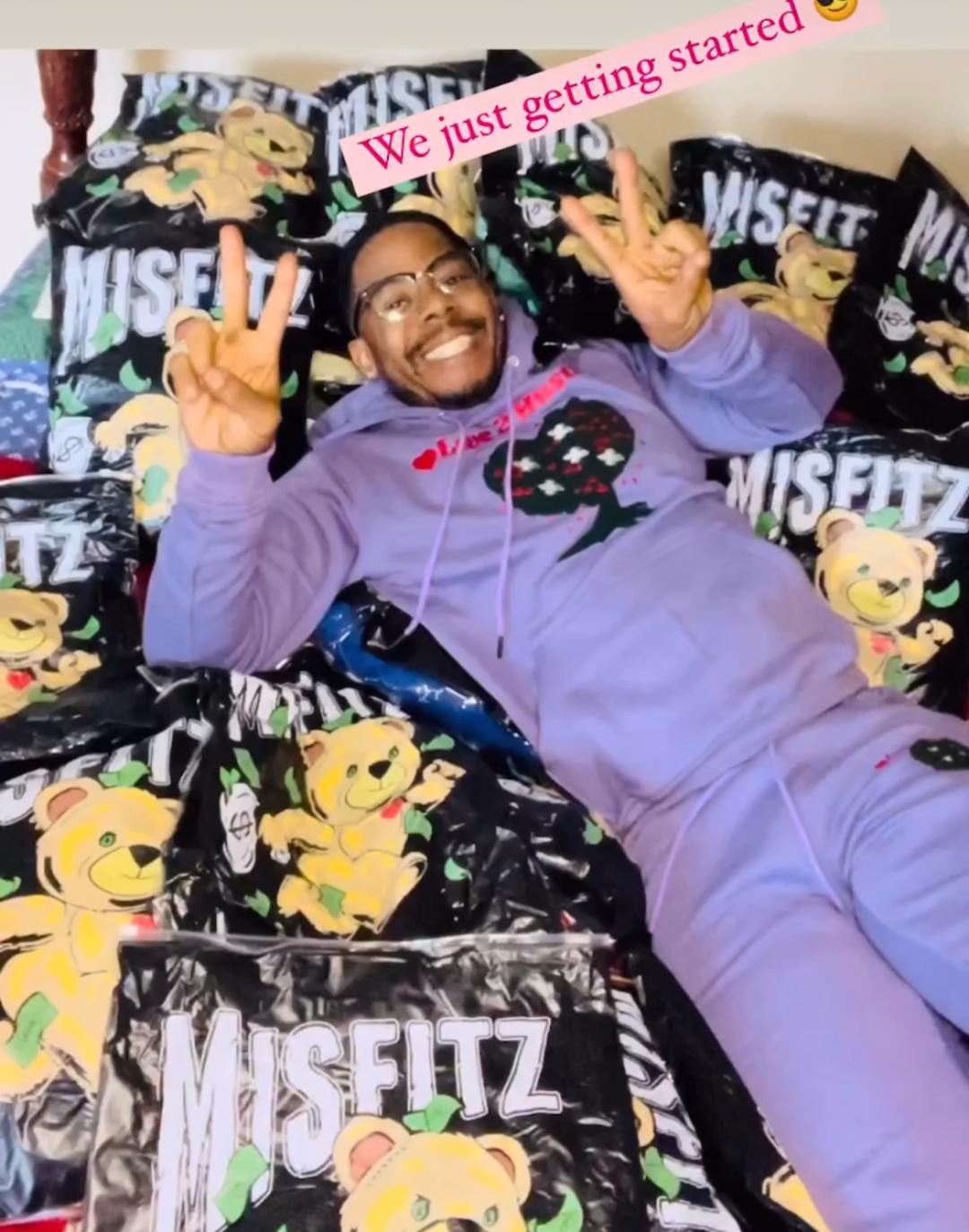 LOVE2HUSTLE "LIGHT PURPLE" HOODIE