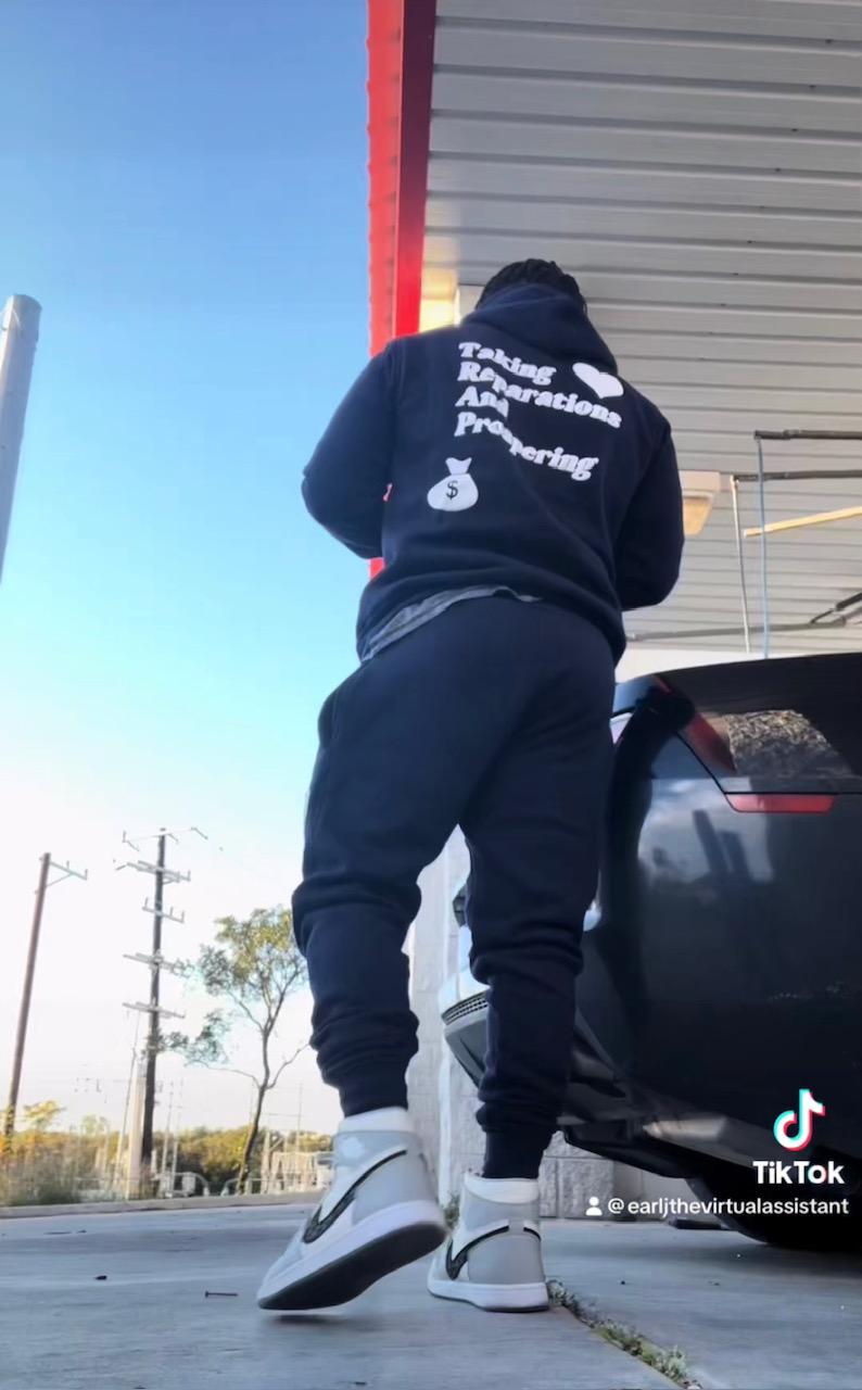 TRAP NAVY BLUE HOODIE