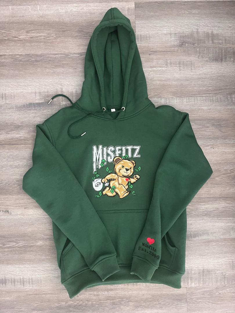MISFITZ GREEN HOODIE