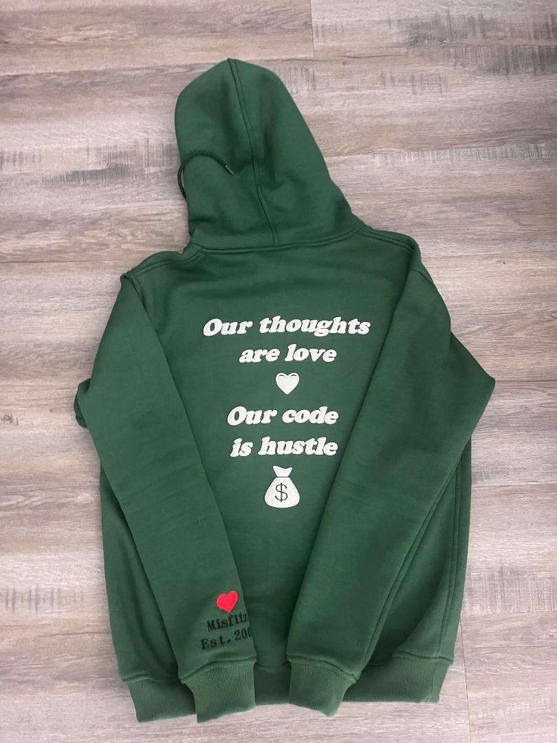 MISFITZ GREEN HOODIE