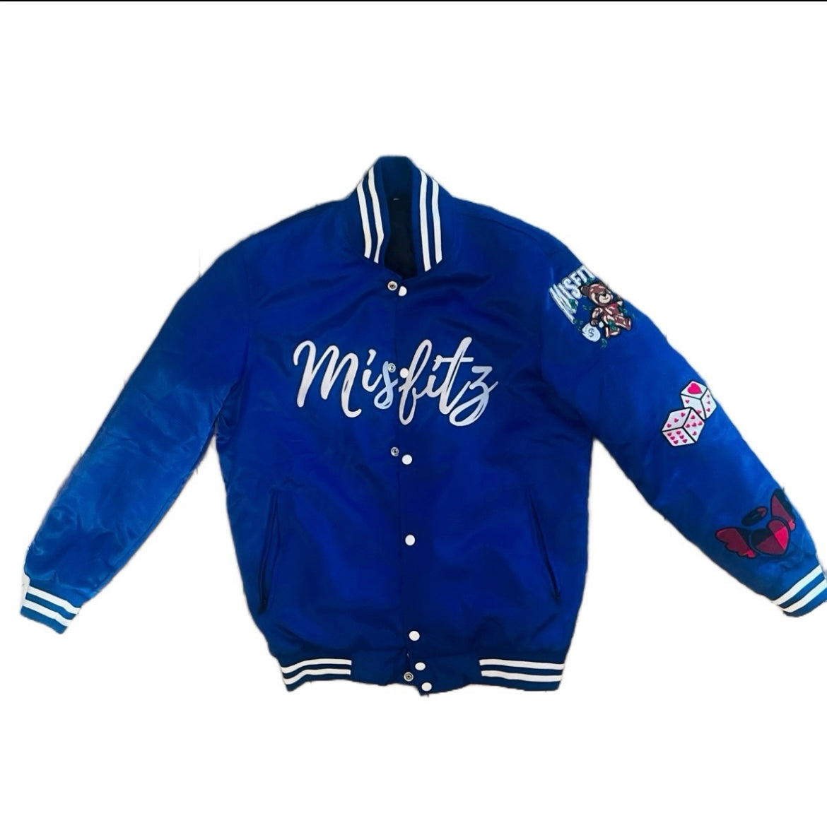 MISFITZ Nipsey Blue Satin Jacket