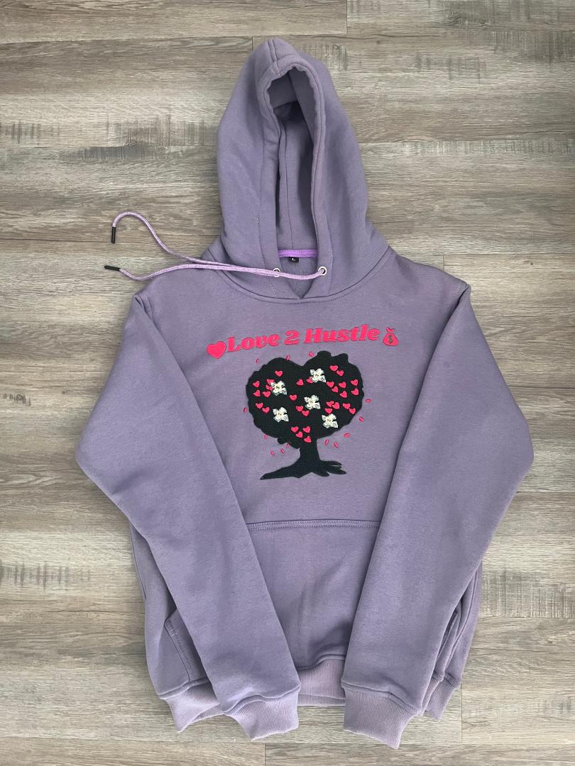 LOVE2HUSTLE "LIGHT PURPLE" HOODIE