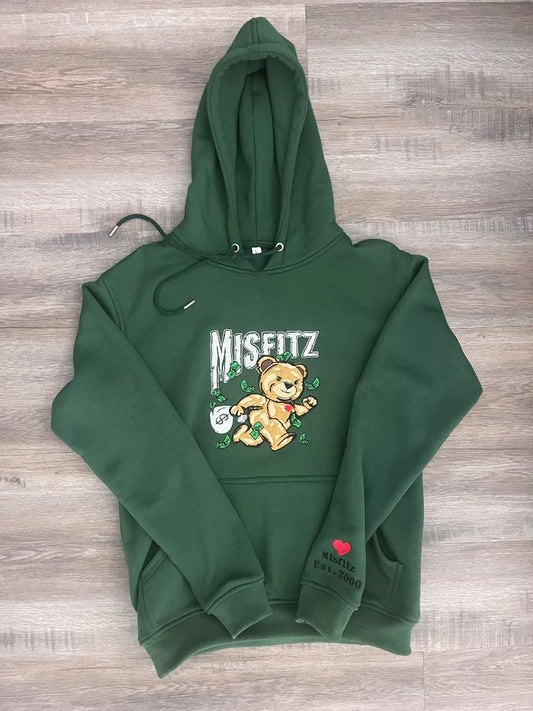MISFITZ GREEN HOODIE