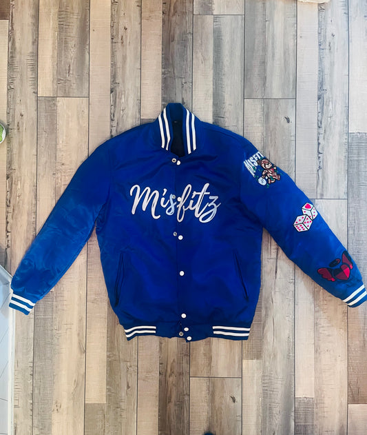 MISFITZ Nipsey Blue Satin Jacket