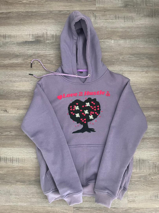 LOVE2HUSTLE "LIGHT PURPLE" HOODIE