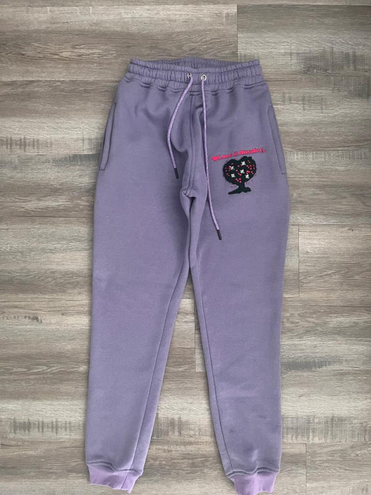 LOVE2HUSTLE PURPLE SWEATPANTS